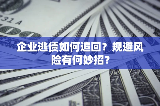北京企业逃债如何追回？规避风险有何妙招？