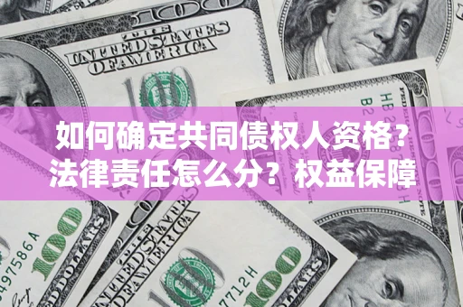 北京如何确定共同债权人资格？法律责任怎么分？权益保障技巧揭秘！
