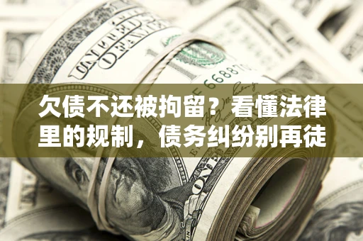 北京欠债不还被拘留？看懂法律里的规制，债务纠纷别再徒劳奔波
