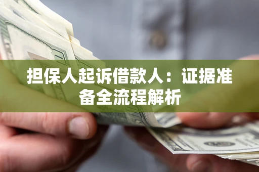 北京担保人起诉借款人：证据准备全流程解析