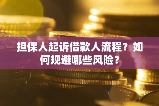 北京担保人起诉借款人流程？如何规避哪些风险？